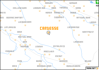 map of Cardesse