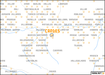 map of Cardes