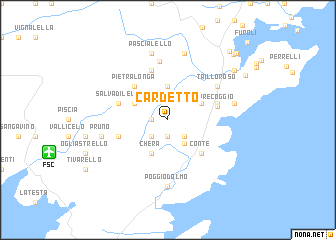 map of Cardetto