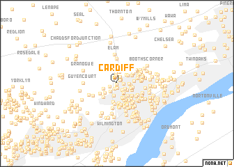 map of Cardiff