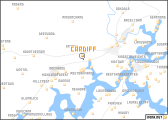 map of Cardiff