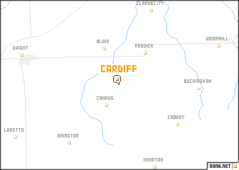 map of Cardiff
