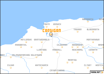 map of Cardigan