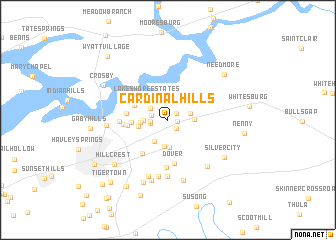 map of Cardinal Hills