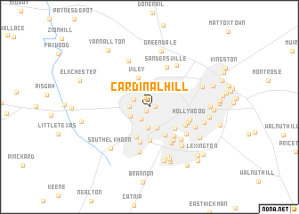 map of Cardinal Hill