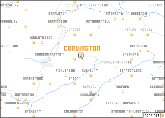 map of Cardington