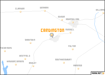 map of Cardington