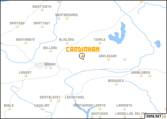 map of Cardinham