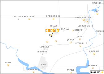 map of Cardin