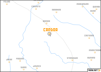 map of Cardoa
