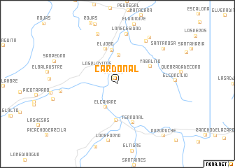 map of Cardonal