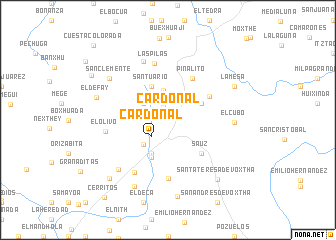 map of Cardonal