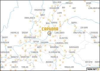 map of Cardona