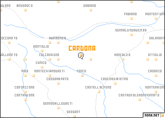 map of Cardona