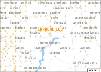 map of Cardoncillo