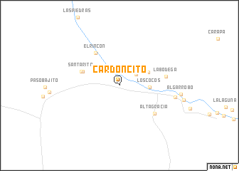 map of Cardoncito