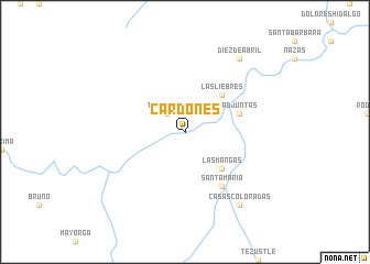 map of Cardones