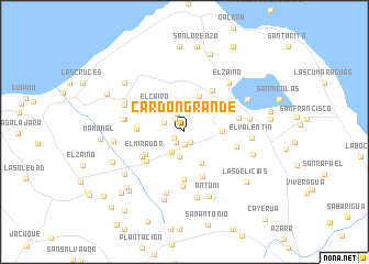 map of Cardón Grande