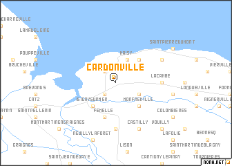 map of Cardonville