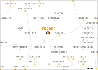 map of Cardón