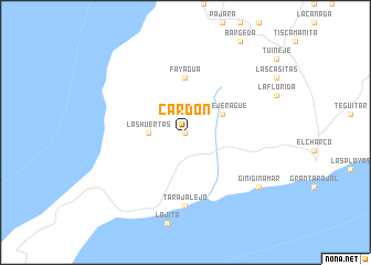 map of Cardón