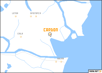 map of Cardon