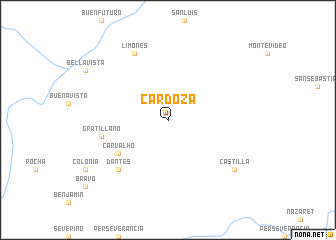 map of Cardoza