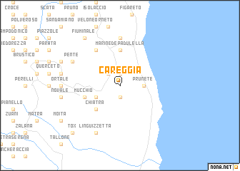 map of Careggia