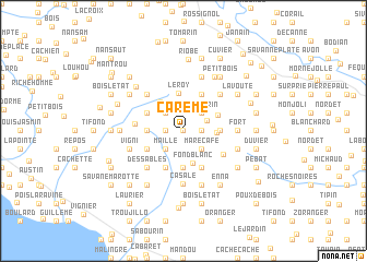 map of Carème