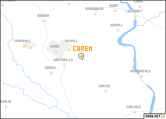 map of Carem