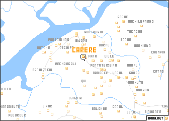 map of Carere