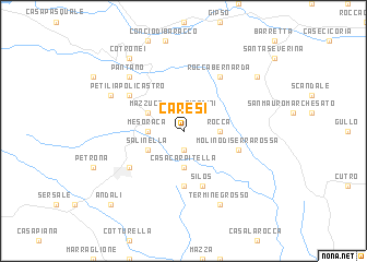 map of Caresi