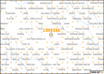 map of Caresse