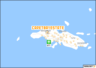 map of Caret Bay Estate