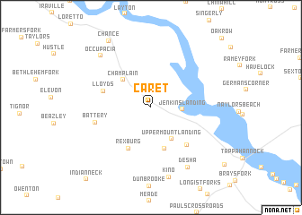 map of Caret