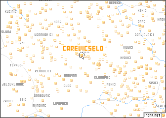 map of Carević Selo