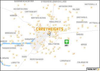 map of Carey Heights