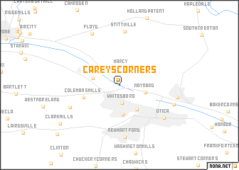 map of Careys Corners