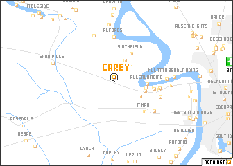 map of Carey