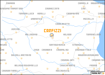 map of Carfizzi