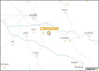 map of Cargeghe