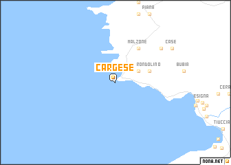 map of Cargèse