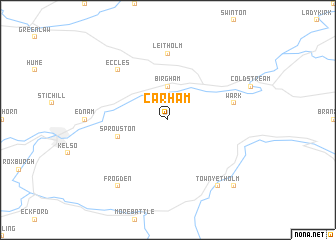 map of Carham