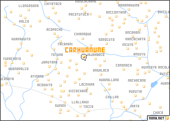 map of Carhuañune