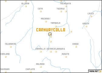 map of Carhuaycollo