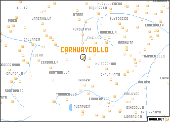 map of Carhuaycollo