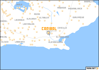 map of Caribal