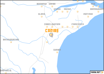 map of Caribé