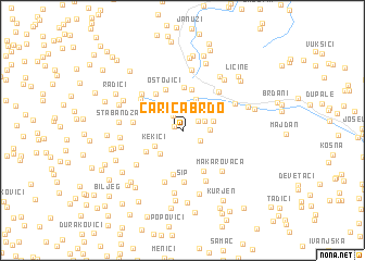 map of Carića Brdo