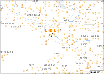 map of Carica